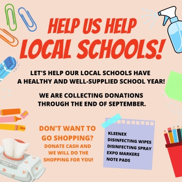 donations, credit union, school supplies